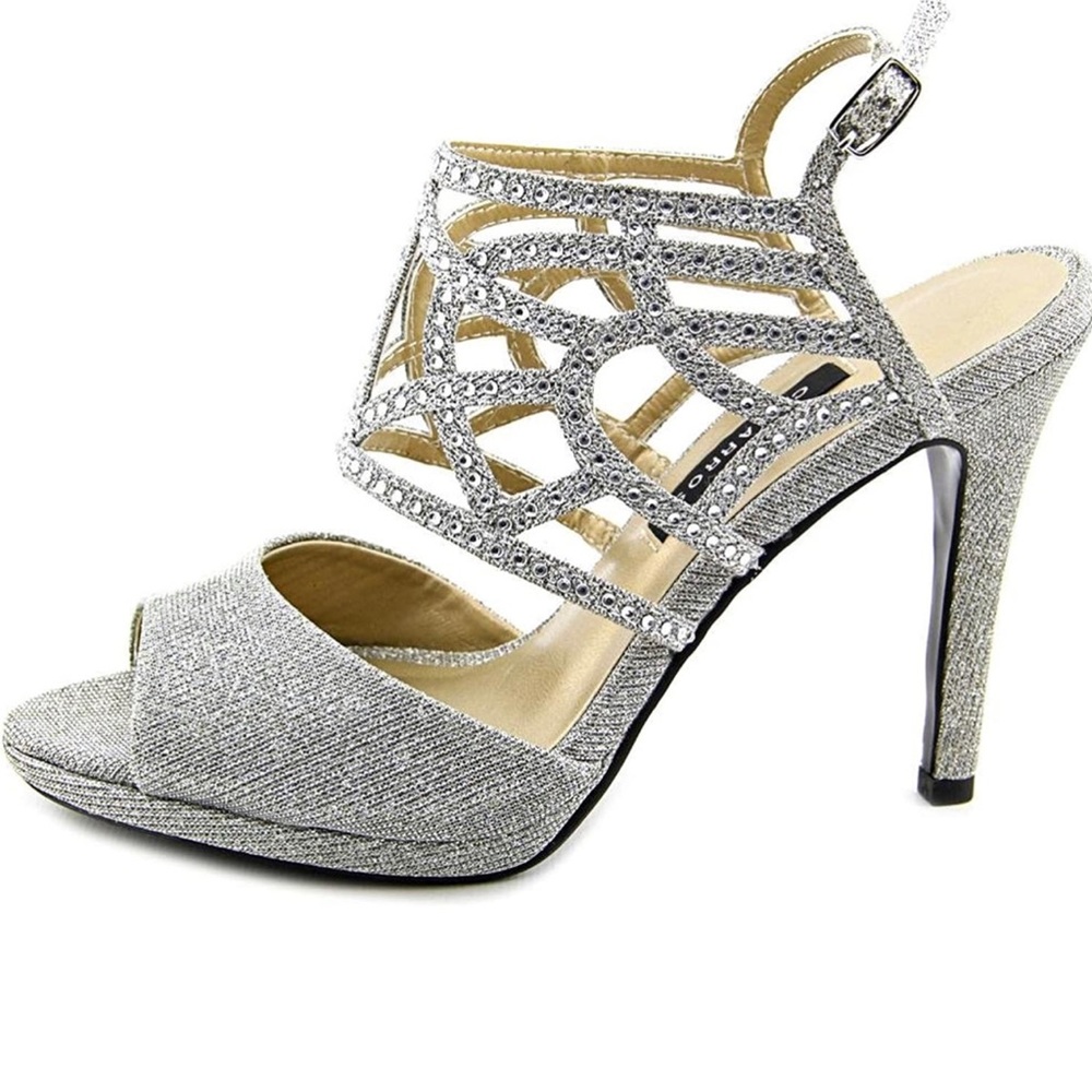 Caparros Silver Glimmer Heel